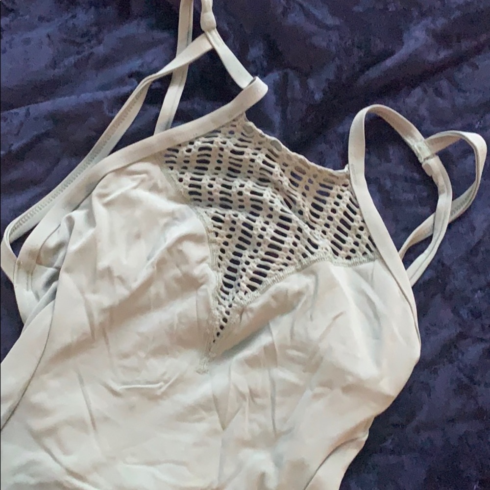 Olive green one piece swimsuit